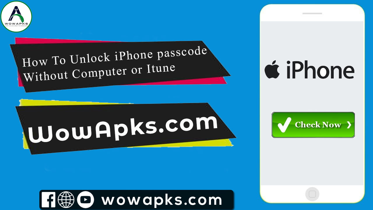 How To Unlock iPhone passcode Without Computer or Itune